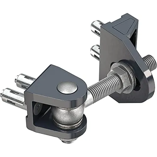 Locinox BOLTONHD-4D-12-QF-ALUM-90-02 Torband - Vandalismussicher und 4-fach verstellbar, ideal für schnelle Montagen ohne Schweißen. Perfekt für stabile Tore mit 180° Öffnungswinkel und einer Tragkraft von bis zu 100 kg.