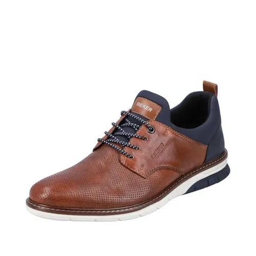 Rieker Herren Low-Top Sneaker 14450 - Herren-Sneaker aus hochwertigem Glattleder, bieten ein angenehmes Fußklima durch hohe Atmungsaktivität und sind ideal für Freizeit und Alltag.