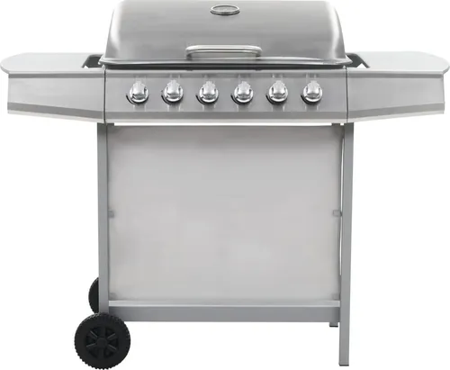 vidaXL Gasgrill mit 6 Flammen aus Edelstahl von vidaXL