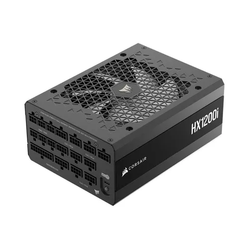 CORSAIR HX1200i Netzteil - Vollständig modulares ATX-Netzteil mit Cybenetics Platinum Wirkungsgrad und ultra-leisem 140-mm-Lüfter für einen geräuschlosen Betrieb – ideal für leistungsstarke Gaming-PCs.