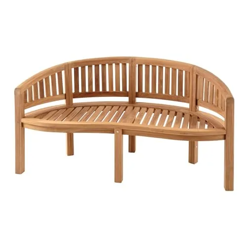riess-ambiente.de Massive Gartenbank XXL Empire Teak 150cm Natur Teakholz