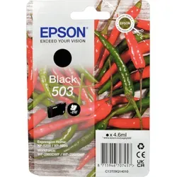 Epson Tinte C13T09Q14010 503 schwarz - Original Tintenpatrone 4,6 ml, für brillante Ausdrucke in Epson XP-5200, XP-5205, WF-2960 DWF