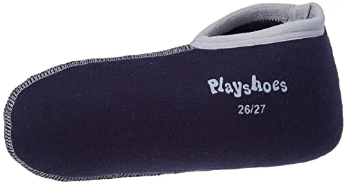 Playshoes Unisex Kinder Stiefel-Socken Gummistiefelsocken, Marine/grau, 30/31