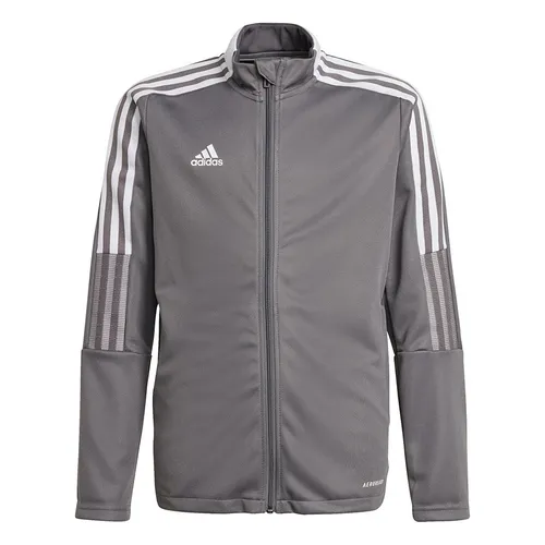 Bluza dla dzieci adidas Tiro 21 Track szara GM7311 116cm in grau von adidas teamwear