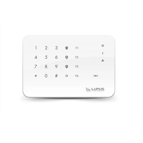 LUPUS Fernbedienung Outdoor Keypad V2 RFID - Wetterfester Wandschalter für Alarmanlagen, App-fähig und inklusive 2 RFID-Tags