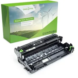 Green2Print Trommel schwarz 50000 Seiten - Drucker Bildtrommeln mit hoher Ergiebigkeit von 50000 Seiten, umweltfreundlich durch Recycling und kompatibel mit zahlreichen Brother-Modellen.