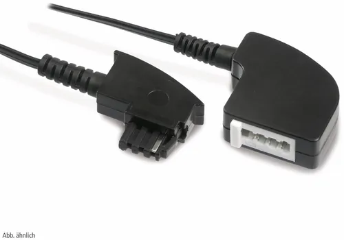 TAE/F-Verlängerung, schwarz, 6m