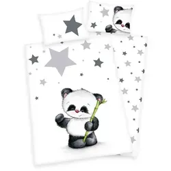 Herding Bettwäsche-Set  Panda Sterne , mehrfarbig , Maße (cm): B: 100