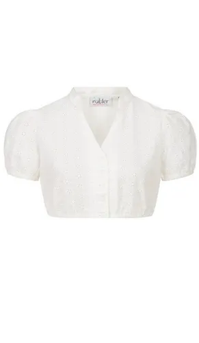 Nübler Dirndlbluse Dirndlbluse kurzarm Valentina in Creme von Nübler
