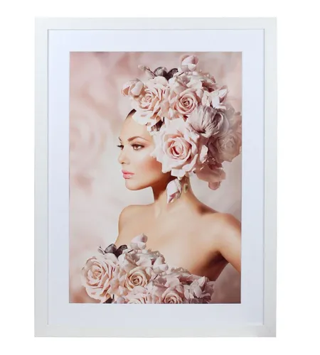 IDEAL TREND Bilderrahmen Bilderrahmen Holz Rahmen Plexi Acryl Collage Wanddeko Poster quadratis, für 1 Bilder (1 St), bruchsicheres Kunststoffglas