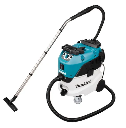 Makita Nass-Trockensauger VC4210M - 42L, 1200 Watt, Staubklasse M, mit Ein- und Ausschaltautomatik für Elektrowerkzeuge und selbstreinigendem Filtersystem
