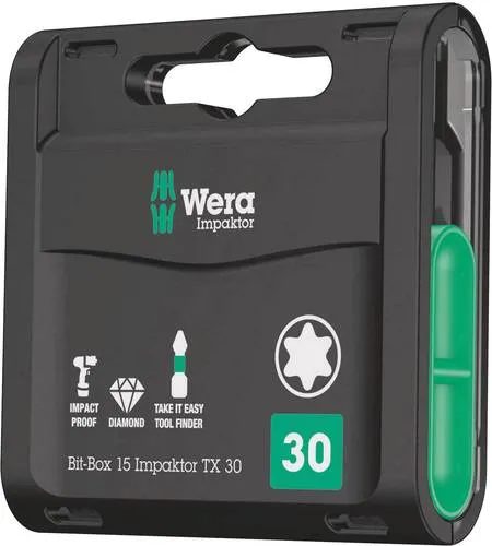 Wera Impaktor 05057776001 Bit-Set 15-teilig
