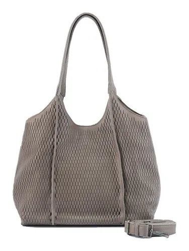 FredsBruder Soft Cut Schultertasche aus Leder 35 cm – Braun von FREDsBRUDER