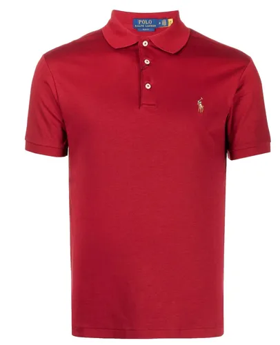 Polo Ralph Lauren Slim-Fit Polohemd - Elegantes T-Shirt in Burgunder XL - Herren Polohemd aus weicher Baumwolle, ideal für jede Jahreszeit. Das Slim-Fit Design mit farbigem Logo sorgt für einen stilvollen Look, perfekt für Freizeit und Büro.