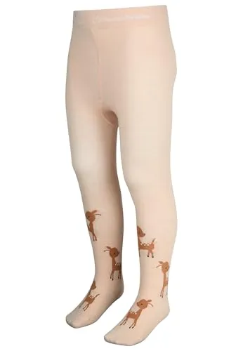 Sterntaler Baby Strumpfhose Mädchen – mit Reh-Motiv sorgt für niedlichen Look – weiches Baumwollmaterial mit Elastananteil – zartrosa, Größe 68