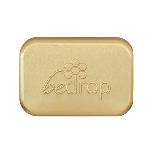 bedrop Seifenschale Seifendose aus Aluminium mit Abtropfgitter für Seife & Shampoo, Seifendosenabtropfbehälter, 1-St.