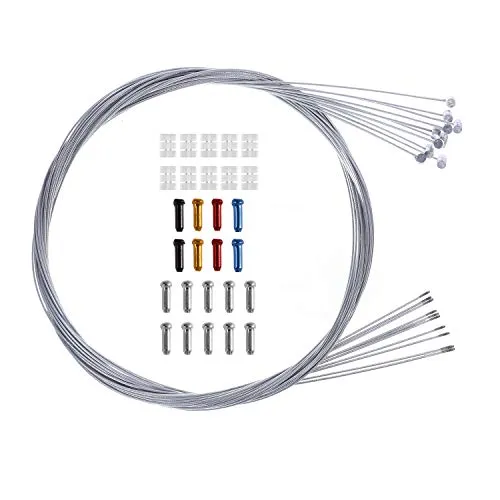 Universal Fahrrad Innen Bremse Kabel Bremszugset mit Kabel Zubehör 1.75m lang für Road/MTB 10 x