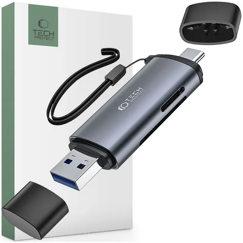 TECH-PROTECT SD MICRO SD KARTENLESERADAPTER FÜR HANDYS TABLETS USB 3.0
