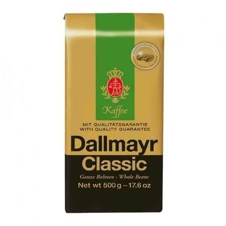 Dallmayr Classic Kawa Ziarnista 500 g - Kaffeebohnen, aromatischer Genuss mit ausgewogenem Geschmack für Kaffeeliebhaber