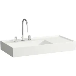 LAUFEN Kartell Waschtisch 90 x 46 cm mit Ablage rechts von LAUFEN