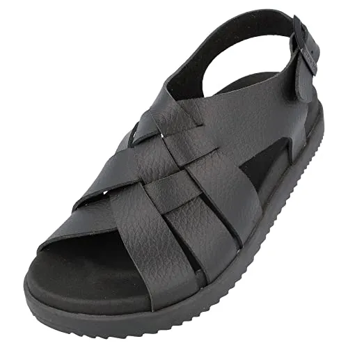 HAFLINGER Elba Summer Slide vegane Pantolette Sandale mit Riemen schwarz (1730), Gr. 38