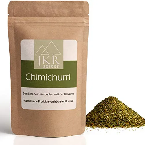 JKR Spices Chimichurri Gewürz - argentinische Gewürzmischung, Chimmichurri Gewürz Ideal für Soßen, BBQ, Grillen, Beef Steaks | 100% natürliche Zutaten - 250g