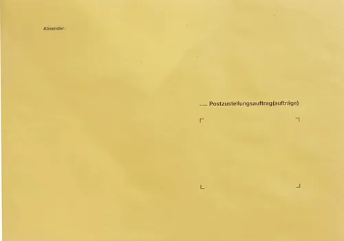 RNK Postzustellungsumschlag B4 gelb, 50 Stück in gelb von RNK Verlag
