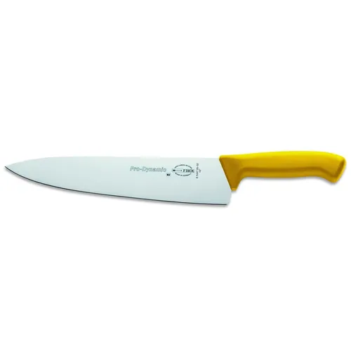 Dick ProDynamic Kochmesser 26 cm - Gelbes Küchenmesser für Fleisch und Fisch - Küchenmesser mit 26 cm Klingenlänge aus hochwertigem Messerstahl, ideal für präzises Schneiden von Fleisch und Fisch, ergonomischer Griff für optimale Handhabung.