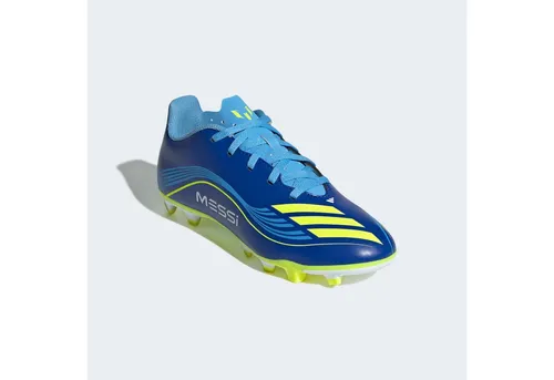 ADIDAS PERFORMANCE F50 MESSI CLUB Fußballschuh - Sportlicher Fußballschuh für Kinder und Teens, ideal für Rasen- und Kunstrasenplätze, mit leichtem Synthetik-Obermaterial für optimale Performance und Geschwindigkeit.