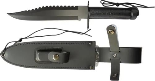 KH-Security Jagdmesser mit fester Klinge aus AISI 420 Edelstahl