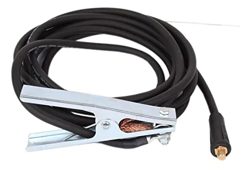 Kupfer Massekabel 5 m 25mm² T50 Gummiqualität mit Erdklemme 200A