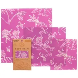 Bees Wrap Bienenwachstuch 3er-Pack gemischt Mimis Purple