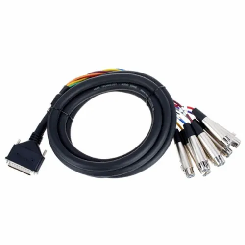 Hosa DTF-803 Balanced Snake, XLR3F to DB25, 3 m - HiFi-Kabel für professionelle Audioanwendungen, bietet eine störungsfreie Signalübertragung und hohe Flexibilität.