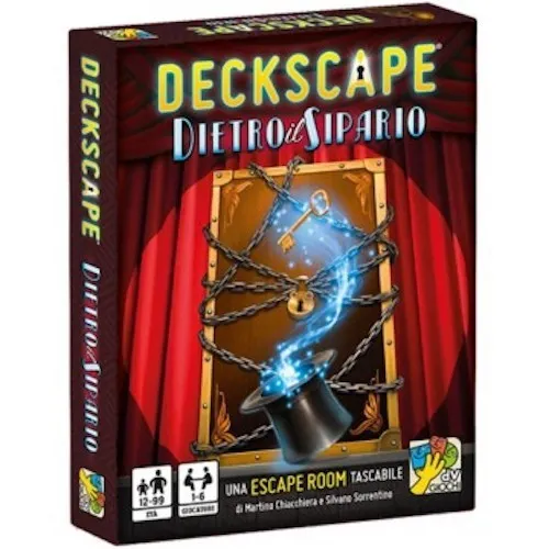 Deckscape HINTER DEM VORHANG Spiele ESCAPE ROOM Kartenspiel PUZZLE DaVinc
