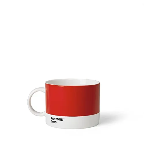 Pantone Porzellan-Teetasse, Red 2035, 475ml in rot von Pantone