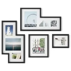 Umbra Mingle Galerie Bilderrahmen-Set, 4-teilig in schwarz von Umbra