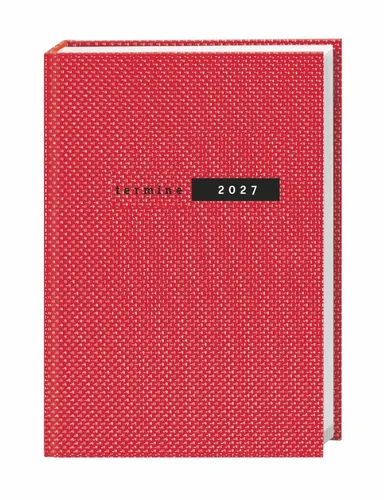 Heye | Terminer A5, Struktur rot 2027 | Buch | Deutsch | Bürokalender Heye