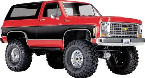 TRAXXAS TRX-4 Chevy Blazer 4x4 Rot RTR 1/10 - RC-Modelle - Offroad-fähiger 4 WD Scale Chevy Blazer in auffälligem Rot, bereit für Abenteuer im Gelände, einfach zu bedienen dank RTR (Ready to Run)