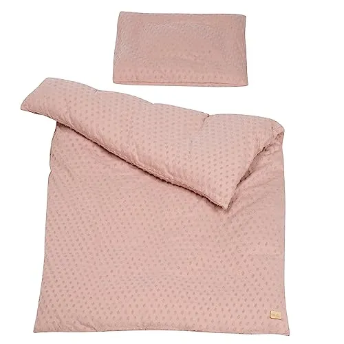 Roba Kids Bettwäsche 2-teilig Lil Planet Rosa Mauve - Bettwäsche-Set für Kinder mit Kissen- und Bettbezug, sorgt für ein gesundes Schlafklima und besten Schlafkomfort. GOTS-zertifiziert, waschbar bei 40°C und trocknergeeignet.
