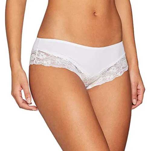 Triumph Damen Lovely Micro Hipster Briefs, WEISS, XS