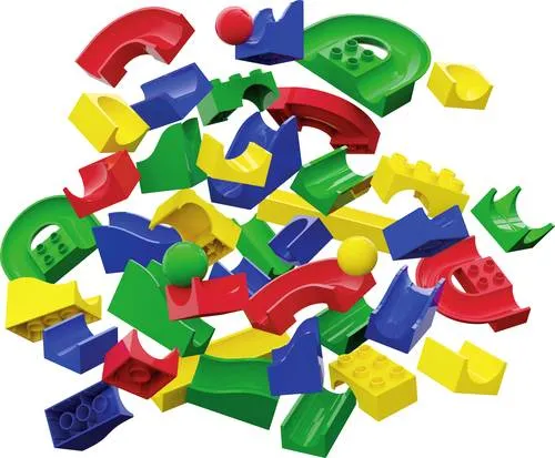 HUBELINO Murmelbahn 420473 Bahnelemente Set