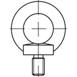 DIN 580 Ringschraube VG M8 Stahl blank