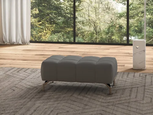 sit&more Hocker Cool, mit silberfarbenen Füßen