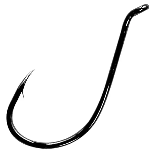 Gamakatsu LS-5314 Hook schwarz - Angelhaken zum Karpfenangeln & Friedfischangeln, Karpfenhaken, Einzelhaken für Karpfen, Öhrhaken, Größe/Packungsinhalt:Gr. 6/10 Stück