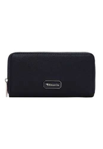 TAMARIS Geldbörse TAS Katharina für Herren – Blau (blau 500) - Stylische Geldbörse aus feiner Synthetik mit Reißverschluss. 8 Kreditkartenfächer und ausreichend Platz für Handy und Bargeld – ideal für jeden Anlass.