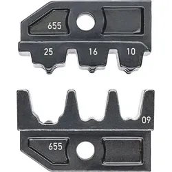 Knipex 97 49 09 Crimpeinsatz Aderendhülsen - Steckverbinder-Werkzeugsets für isolierte und unisolierte Aderendhülsen von 10 bis 25 mm², passend für Knipex Zangen – für präzise und sichere Verbindungen.