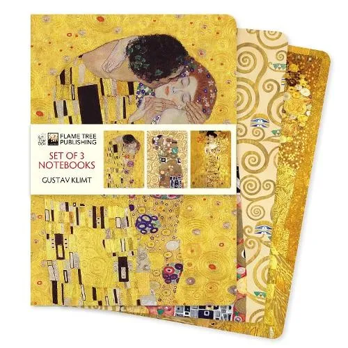 Gustav Klimt Set of 3 Standard Notebooks (US IMPORT)