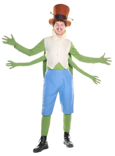 Maskworld Flip Grashüpfer Kostüm - Biene Maja Tierkostüm XXL - Offiziell lizenziertes Grashüpfer Kostüm für Erwachsene, ideal für Karneval, Halloween & Motto-Partys. Sechsteiliges Set mit detailgetreuen Flügeln und witzigen Accessoires für ein unvergessliches Verkleidungserlebnis.