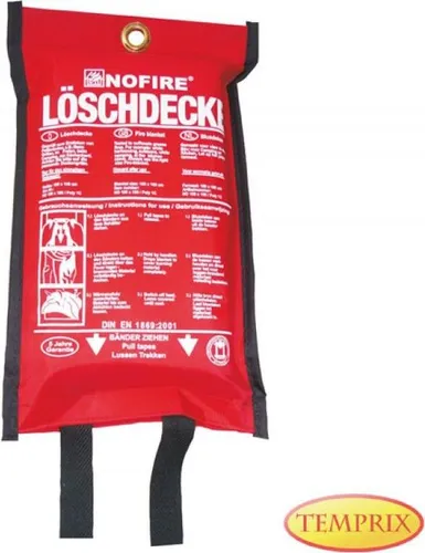 Löschdecke 160 x 180 cm Polybeutel | Feuerschutzdecke