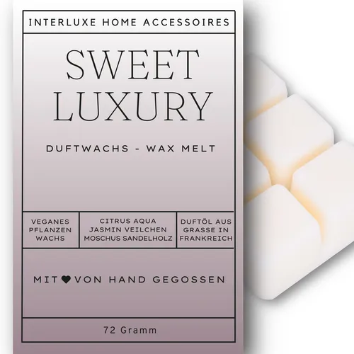Interluxe Duftwachs - Sweet Luxury Duftwachswürfel Raumduft Melt Waxmelt Duftend
